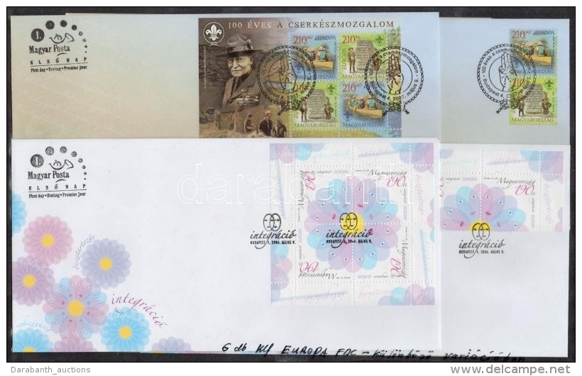 2005-2007 6 Db Europa CEPT FDC T&ouml;bb Vari&aacute;ci&oacute;ban (N&eacute;v&eacute;rt&eacute;k: 3.600) (8.500) - Autres & Non Classés