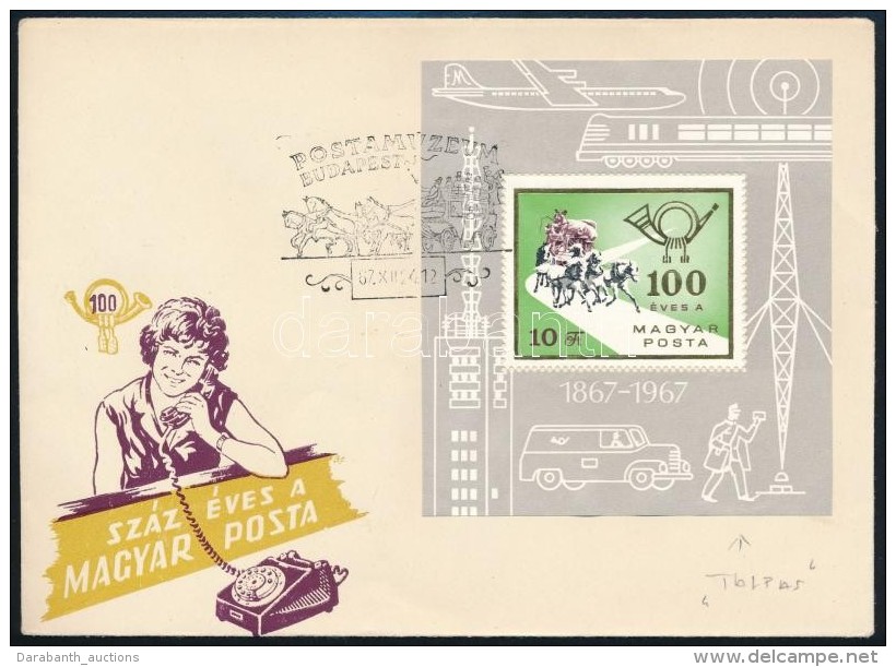 1967 100 &eacute;ves A Magyar Posta 'TALPAS' T&eacute;vnyomatos FDC (5.000) - Andere & Zonder Classificatie