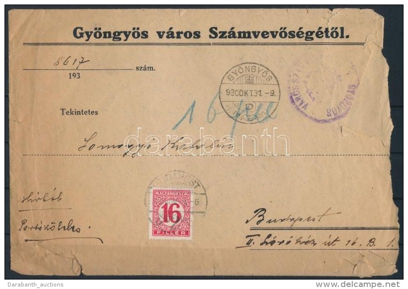 1930 Port&oacute;s Lev&eacute;l (s&eacute;r&uuml;lt) - Other & Unclassified