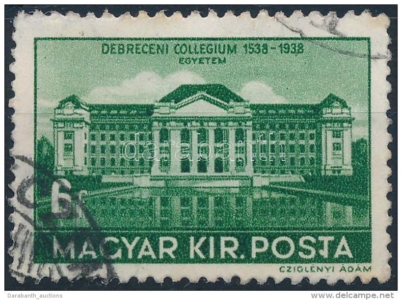 O 1938 Debrecen 6f T-betÅ±s T&eacute;vnyomat - Autres & Non Classés