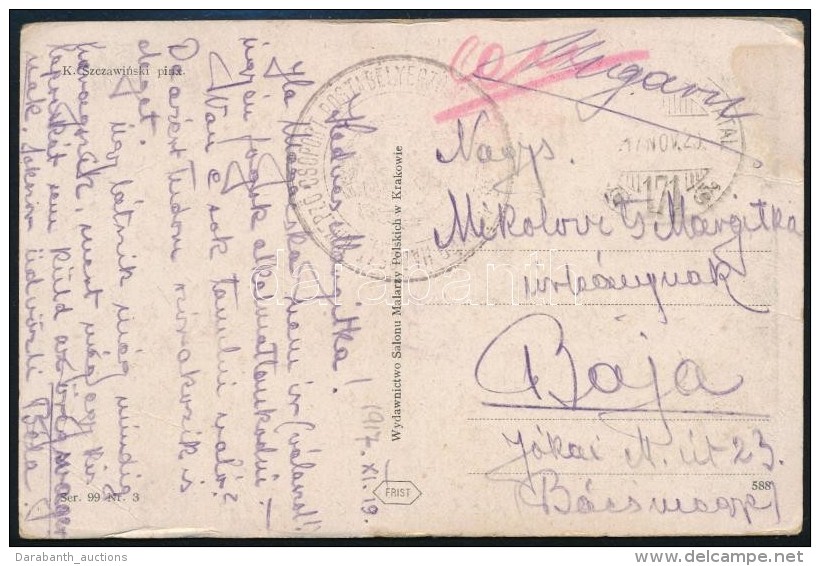 1917 T&aacute;bori Posta K&eacute;peslap '...HADOSZT KIK&Eacute;PZÅ CSOPORT POSTAB&Eacute;LYEGZÅJE' + 'HP 171' - Autres & Non Classés