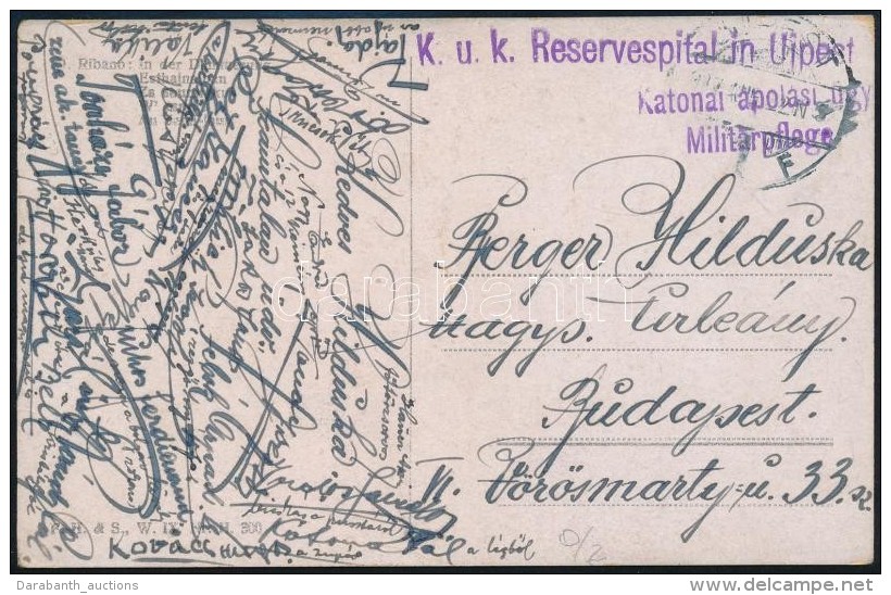 1917 T&aacute;bori Posta K&eacute;peslap 'K.u.k. Reservespital In Ujpest' - Other & Unclassified