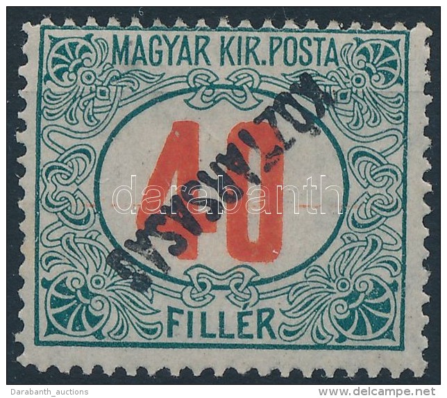 ** 1919 K&ouml;zt&aacute;rsas&aacute;g Port&oacute; 40f Ford&iacute;tott Fel&uuml;lnyom&aacute;ssal (20.000) - Andere & Zonder Classificatie