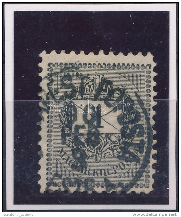 O 1889 1kr Elektrotip B&eacute;lyeg 11 1/2 Fogaz&aacute;ssal / Mi 27 (t&ouml;r&eacute;s / Folded) - Andere & Zonder Classificatie