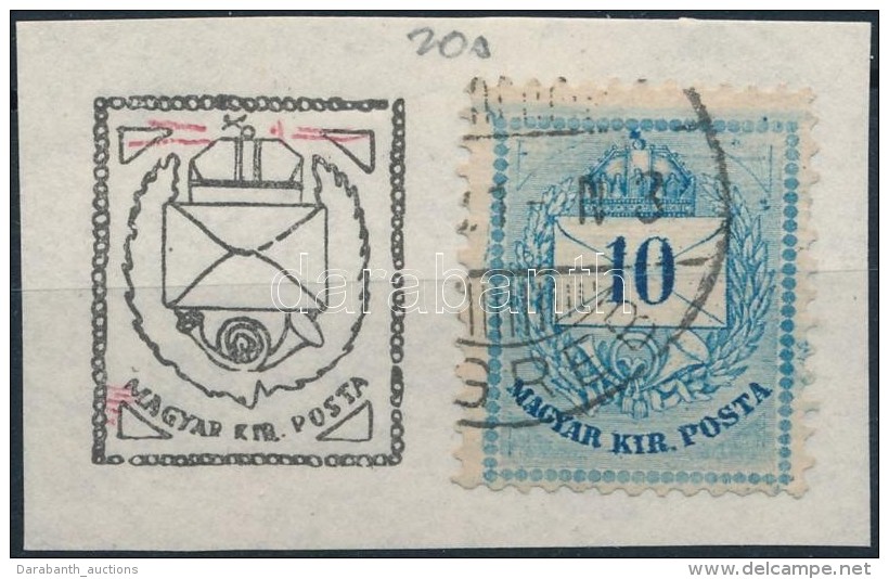 O 1881 20kr, A Koszor&uacute; Alatt T&ouml;bbsz&ouml;r&ouml;s Karcok / Mi 25 With Plate Variety - Andere & Zonder Classificatie