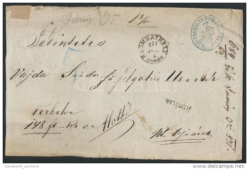 1871 Ex Offo P&eacute;nzeslev&eacute;l 'SZOMBATHELY' (E 3.25, Gudlin 500 Pont) - Autres & Non Classés