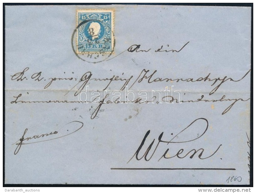 1860 15kr II Lev&eacute;len 'KASCHAU' - 'WIEN' - Autres & Non Classés