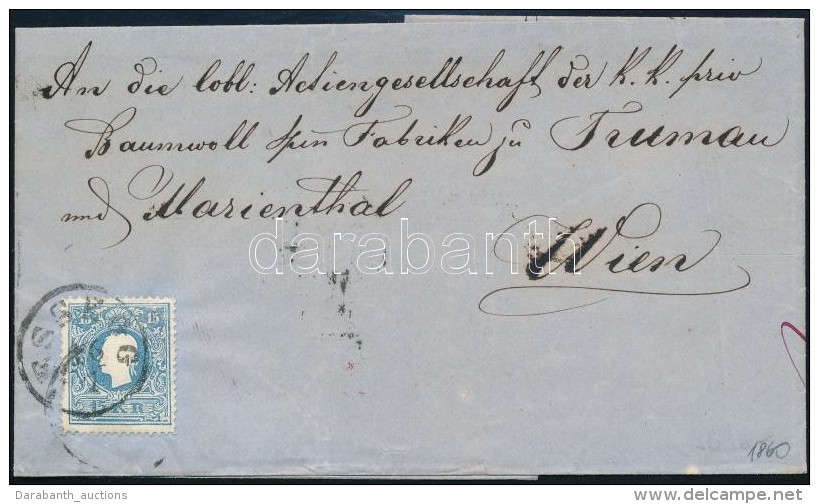 1860 15kr II Lev&eacute;len 'ESSEGG'- Wien - Autres & Non Classés