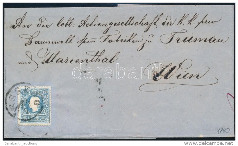 1860 15kr II Lev&eacute;len 'ESSEGG'- Wien - Andere & Zonder Classificatie