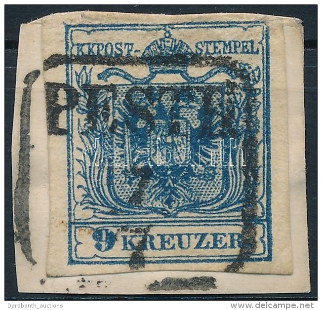 1850 9kr (lemezhib&aacute;s ,,9') ,,PESTH' - Autres & Non Classés