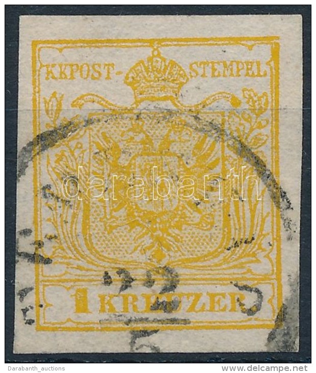 O 1850 1kr HP Kadmium S&aacute;rga 'TEMESV&Aacute;R' Certificate: Steiner - Autres & Non Classés