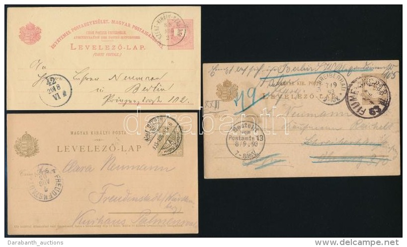 1888-1909 6 Db D&iacute;jjegyes LevelezÅ‘lap - Autres & Non Classés