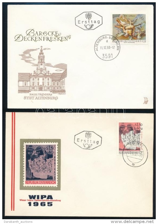 38 Db FDC, FÅ‘leg Francia, Olasz &eacute;s Osztr&aacute;k (Mi EUR 162,-) - Autres & Non Classés