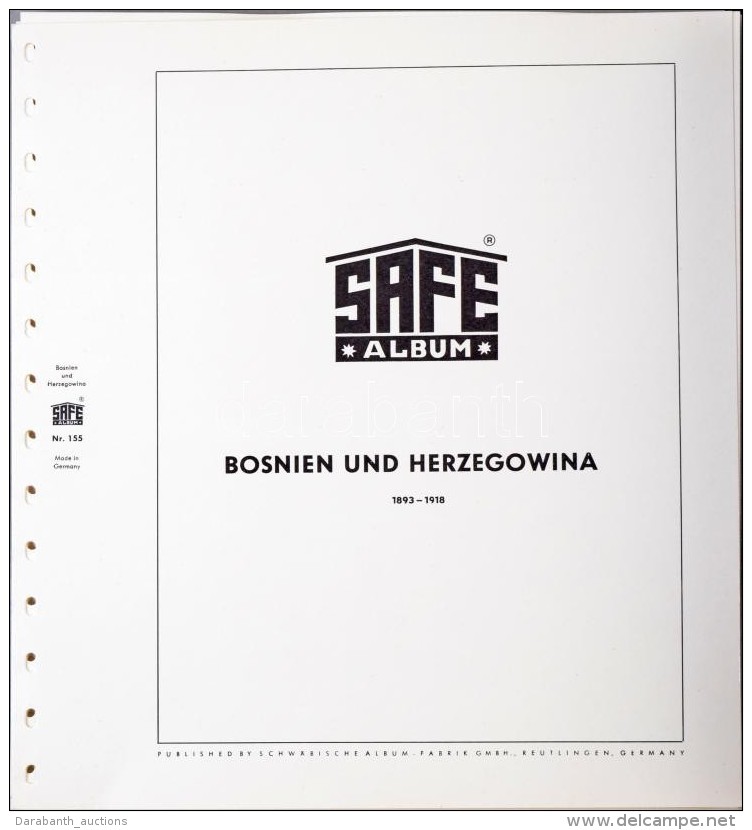 Bosznia-Hercegovina 1893-1918 SAFE ElÅ‘nyomott, Falcemntes Albumlapok Mapp&aacute;ban - Andere & Zonder Classificatie