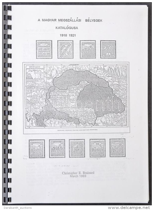 1993 Magyarorsz&aacute;g Megsz&aacute;ll&aacute;si B&eacute;lyegek Katal&oacute;gusa; E. Brainard. (rossz... - Andere & Zonder Classificatie