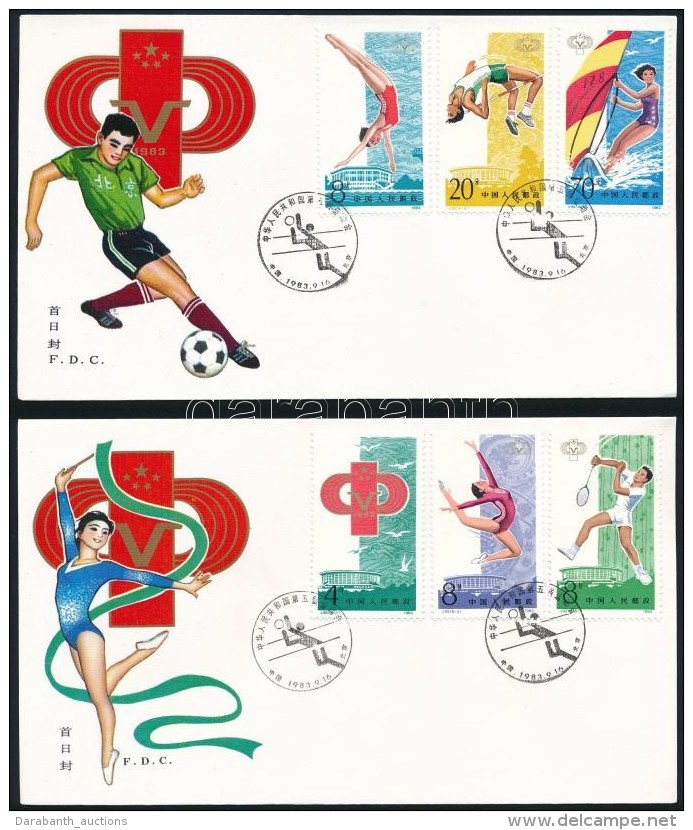 1983 Sportj&aacute;t&eacute;kok 2 Db FDC Mi 1897-1902 - Andere & Zonder Classificatie