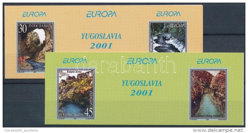 ** 2001 Europa CEPT, &Eacute;ltetÅ‘ V&iacute;z 2 Db Klf B&eacute;lyegf&uuml;zet Mi 3031-3032 - Andere & Zonder Classificatie