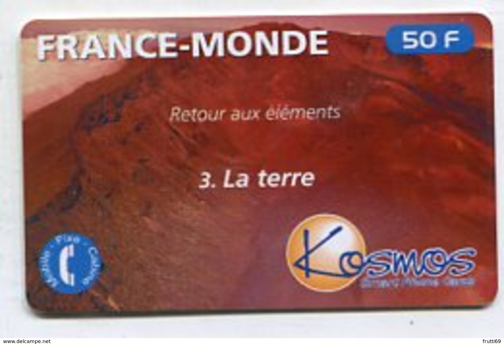 TK14748 FRANCE - Prepaid Kosmos 3. La Terre 50F - Autres & Non Classés