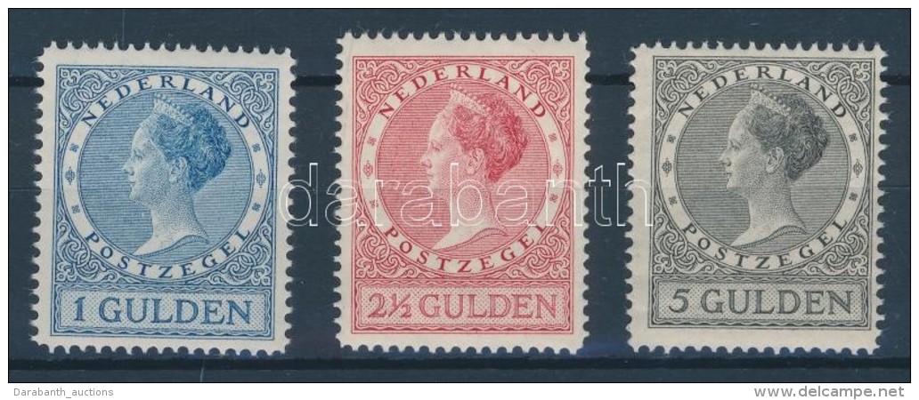 ** 1926 Wilhelmina Kir&aacute;lyn&eacute; Mi 168B-170B (gumir&aacute;ncok / Gum Creases) - Autres & Non Classés