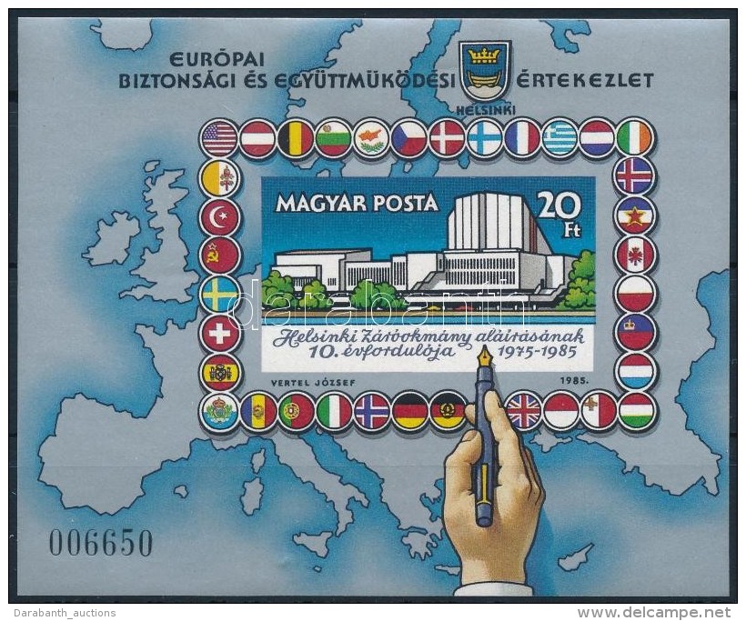 ** 1985 Helsinki Z&aacute;r&oacute;okm&aacute;ny Al&aacute;&iacute;r&aacute;s&aacute;nak 10.... - Autres & Non Classés