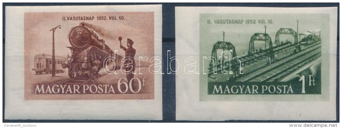 ** 1952 Vasutasnap V&aacute;gott Sor (7.000) - Autres & Non Classés