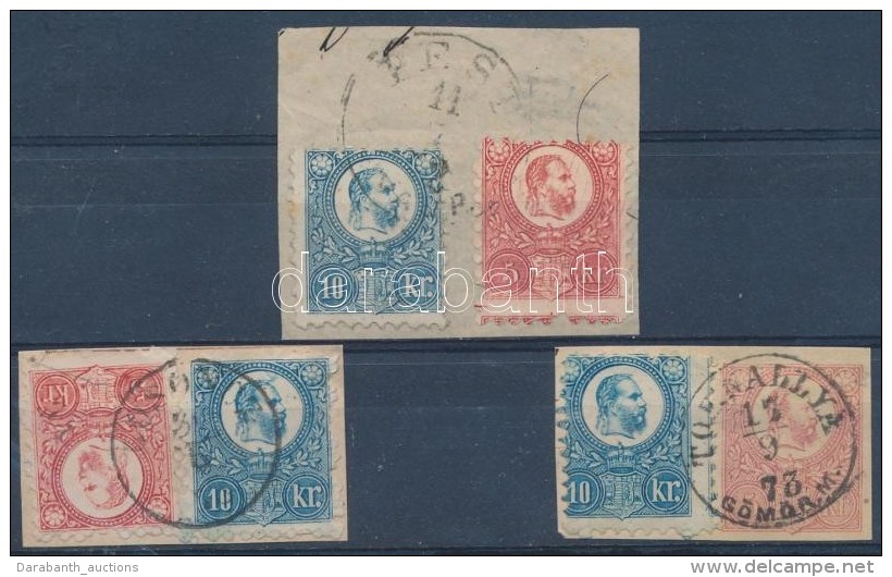 1871 R&eacute;znyomat 5kr + 10kr 3 Kiv&aacute;g&aacute;son - Andere & Zonder Classificatie