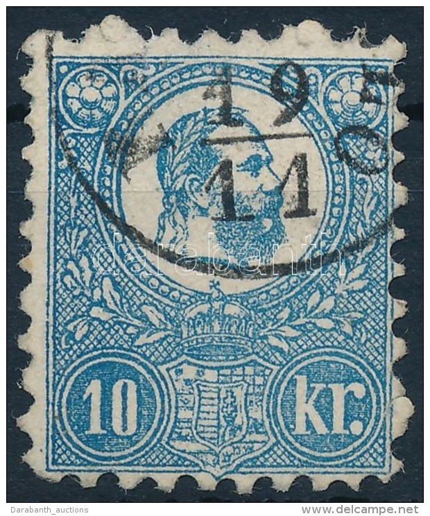 O 1871 KÅ‘nyomat 10kr (22.000) (pici Elv&eacute;konyod&aacute;s / Thin Paper) - Other & Unclassified