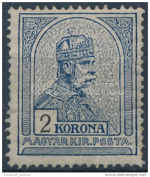 1908 Turul 2K (&uacute;jragumizott, R&ouml;vid Fogak/ Regummed, Perf. Faults) - Andere & Zonder Classificatie