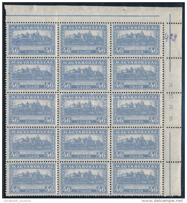 ** 1926 PengÅ‘-fill&eacute;r I. 46f 15-&ouml;s T&ouml;mb (42.000) - Other & Unclassified