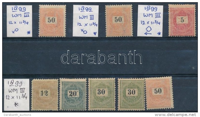 * 1899 8 Db B&eacute;lyeg Vegyes MinÅ‘s&eacute;g/ Mixed Quality - Other & Unclassified