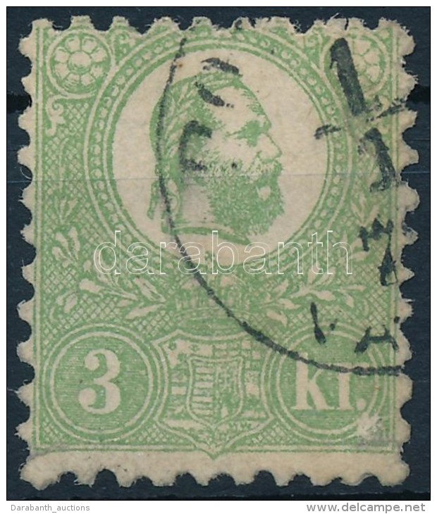 O 1871 KÅ‘nyomat 3kr (120.000) (jav&iacute;tott / Repaired) - Autres & Non Classés