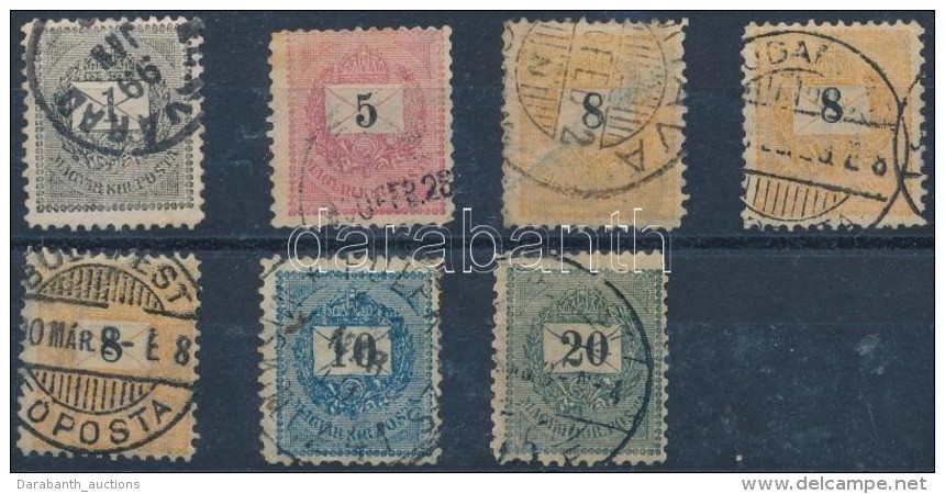 O 1899 7 Db B&eacute;lyeg 11 1/2  Fogaz&aacute;ssal (122.000) Vegyes MinÅ‘s&eacute;g/ Mixed Quality - Altri & Non Classificati