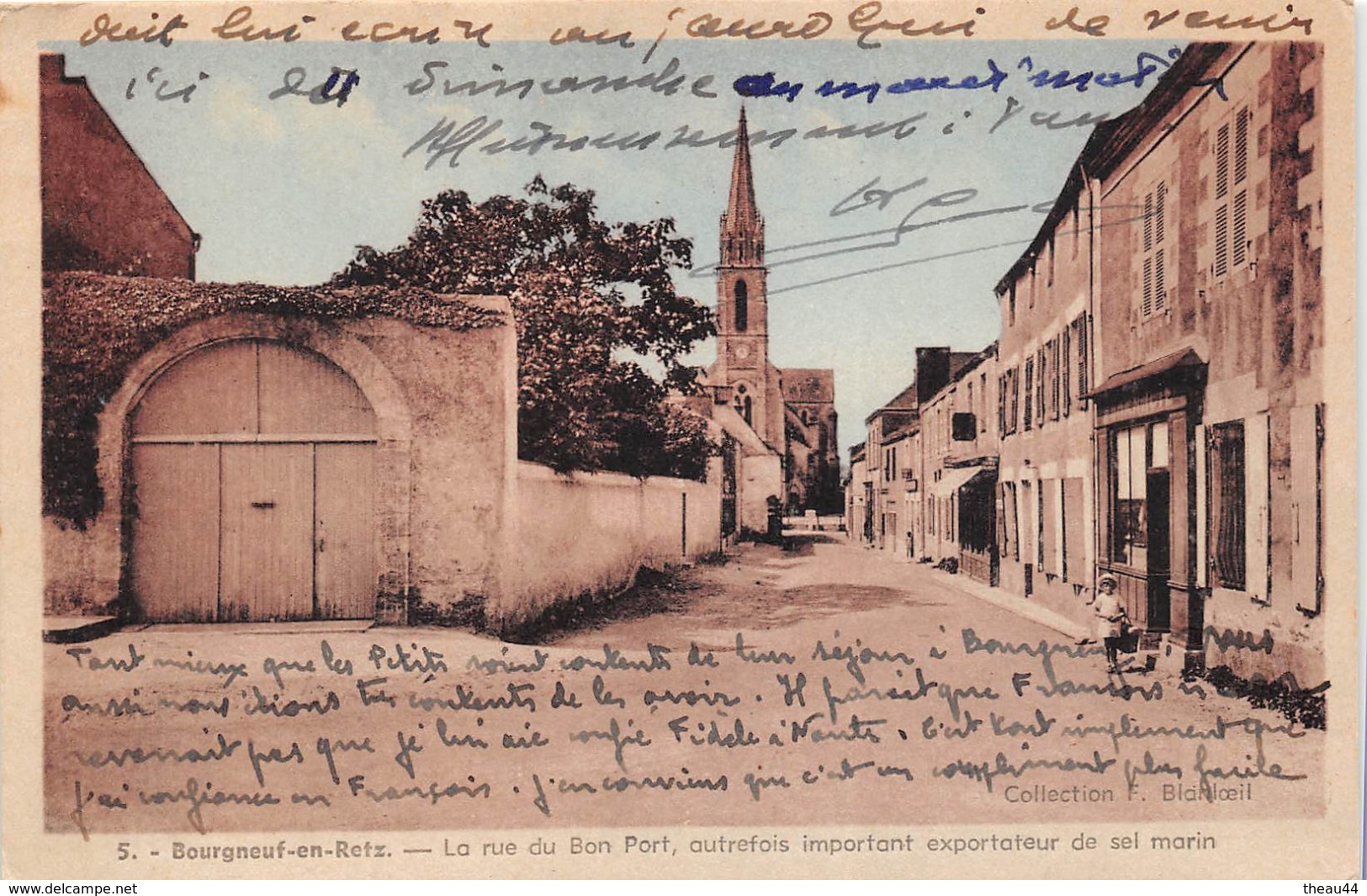 ¤¤  -   5   -  BOURGNEUF-en-RETZ   -  La Rue Du Bon-Port, Autrefois Important Exportateur De Sel Marin   -  ¤¤ - Bourgneuf-en-Retz