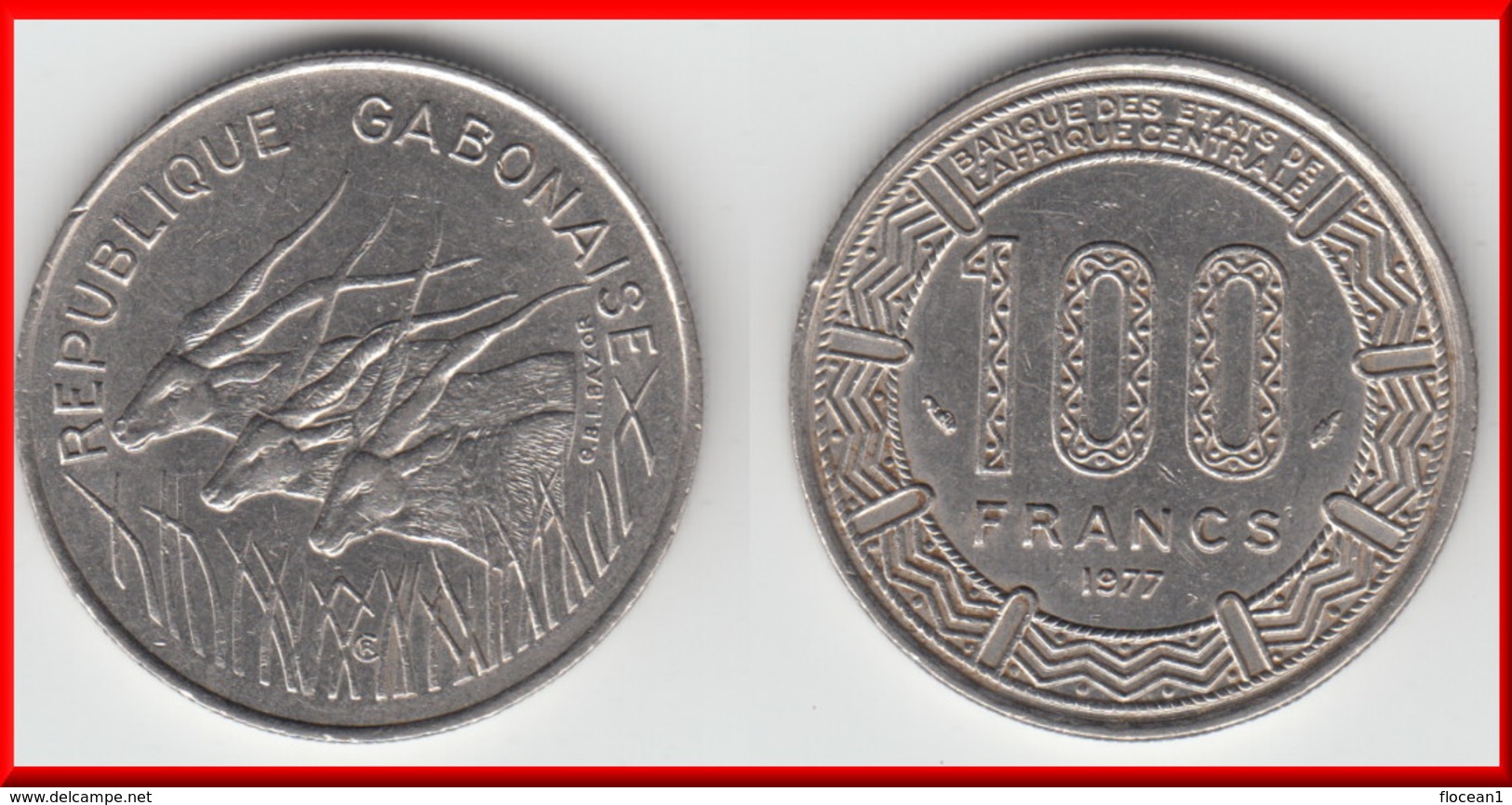 **** GABON - AFRIQUE CENTRALE - CENTRAL AFRICAN STATES - 100 FRANCS 1977 **** EN ACHAT IMMEDIAT !!! - Gabon