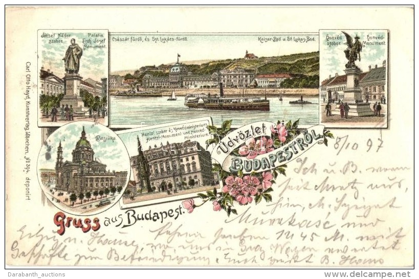 T2 1897 (Vorl&auml;ufer!) Budapest, Cs&aacute;sz&aacute;r &eacute;s Szent Luk&aacute;cs F&uuml;rdÅ‘k, J&oacute;zsef... - Sin Clasificación