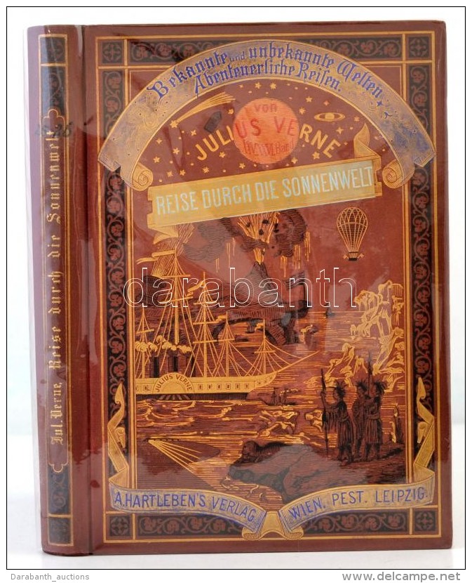 Verne, Jules: Reise Durch Die Sonnenwelt. Wien, Pest, 1878, A. Hartleben, 466+6 P. ElsÅ‘ N&eacute;met... - Non Classés