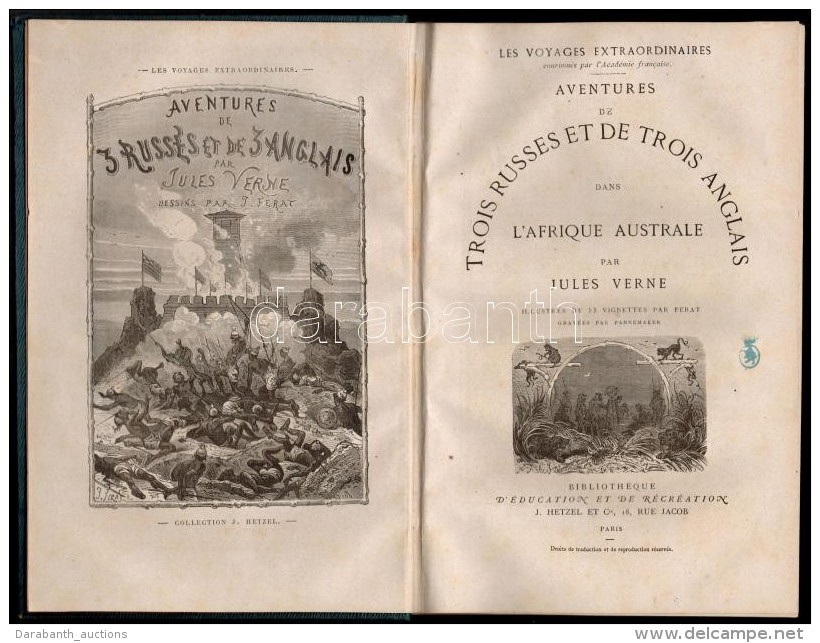 Jules Verne: Aventures De Trois Russes Et De Trois Anglais Dans L'Afrique Australe. (H&aacute;rom Orosz &eacute;s... - Sin Clasificación