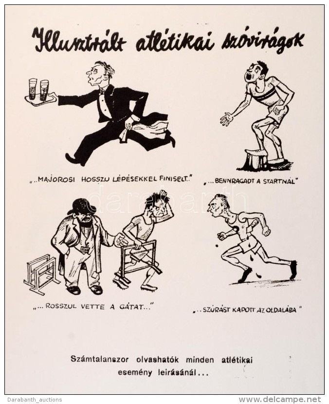 Byssz R&oacute;bert Sportkarikatur&aacute;i. Bp., 1932, Kal&aacute;sz-ny. 
Kiad&oacute;i, Zs&iacute;n&oacute;rral... - Non Classés