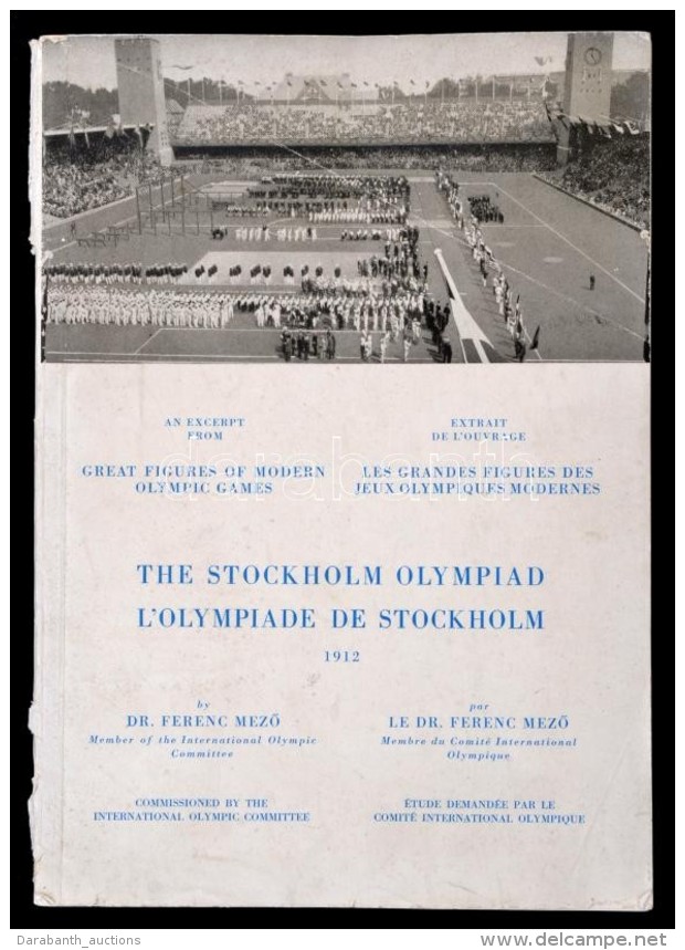 Dr. MezÅ‘ Ferenc: The Stockholm Olympiad. 1912 L'Olympiade De Stockholm. 1912 Hungarian Olympic Library. Bp., 1955,... - Unclassified