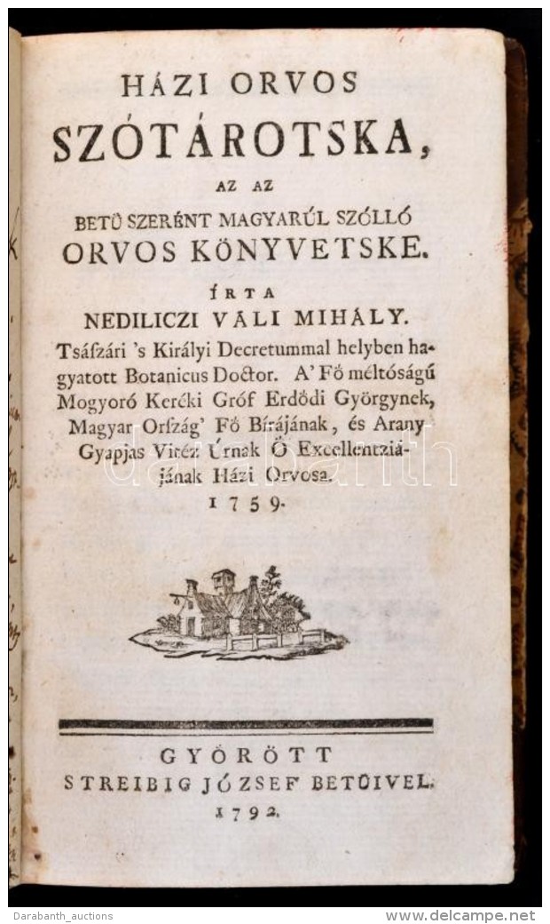 Nedliczi V&aacute;li Mih&aacute;ly: H&aacute;zi Orvos Sz&oacute;t&aacute;rotska, Az Az A BetÅ± Szer&eacute;nt... - Non Classés