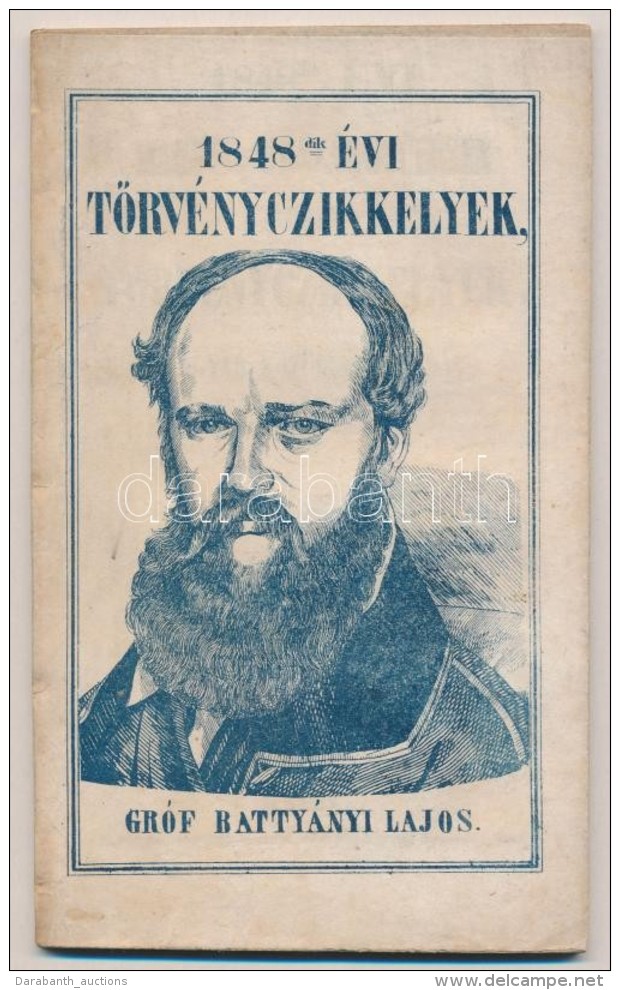 1848-dik &eacute;vi Magyar Orsz&aacute;ggy&uuml;l&eacute;sen Alkotott T&ouml;rv&eacute;nyczikkelyek, Magyar... - Sin Clasificación