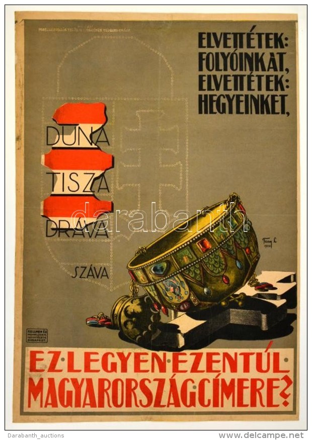 1920 Tary Lajos (1884-1972): 'Elvett&eacute;tek Foly&oacute;inkat, Elvett&eacute;tek Hegyeinket, Ez Legyen... - Otros & Sin Clasificación