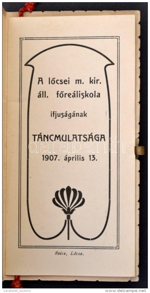 1907 LÅ‘cse, Felvid&eacute;k, FÅ‘re&aacute;liskola T&aacute;ncmulats&aacute;g T&aacute;ncrendje, Szecesszi&oacute;s... - Non Classés