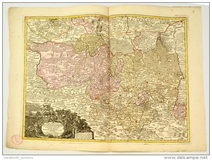 Lotter, Tobias Conrad: (1717-1777): FelsÅ‘ Lausitz Hercegs&eacute;g R&eacute;zmetszetÅ± T&eacute;rk&eacute;pe.... - Otros & Sin Clasificación