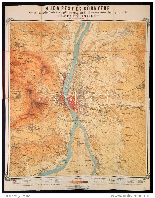 1872 P&eacute;chy Imre (1832-1898): Budapest &eacute;s K&ouml;rny&eacute;ke A Cs. Kir. T&aacute;borkar &eacute;s A... - Autres & Non Classés