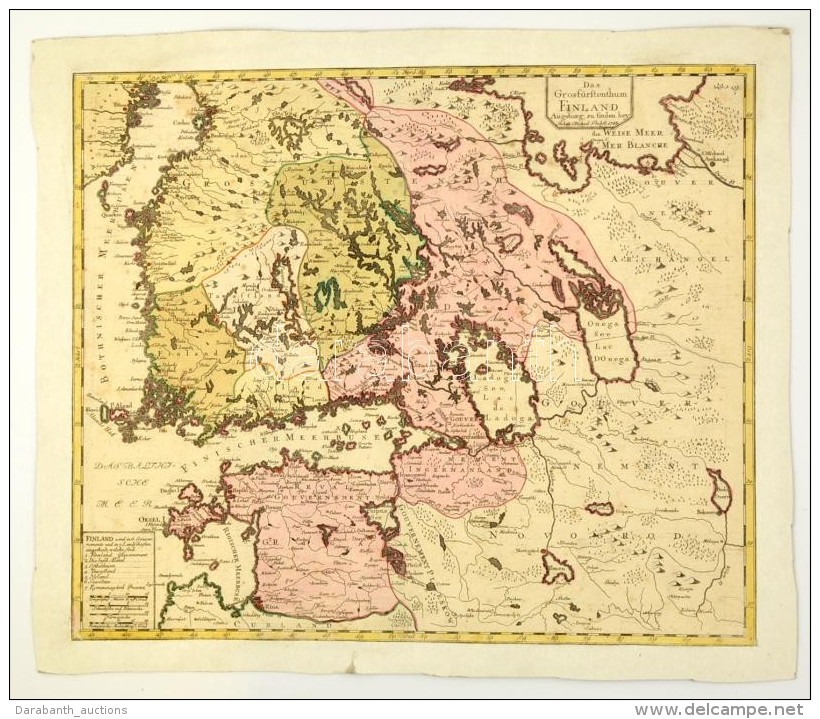 1788 Johann Probst: Grosf&uuml;rstenthum Finland. Finnorsz&aacute;g T&eacute;rk&eacute;pe. Sz&iacute;nezett... - Otros & Sin Clasificación