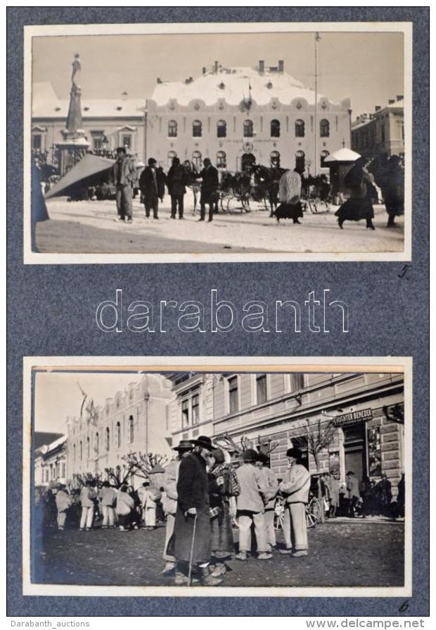 1915 Fot&oacute;album Az I. Vil&aacute;gh&aacute;bor&uacute;b&oacute;l, 48 Db Fot&oacute;val, A Keleti... - Autres & Non Classés