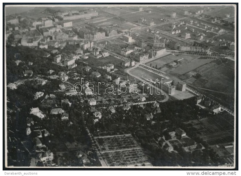 Cca 1930 Budapest, L&eacute;gi Fot&oacute; / Budapest Photo From The Air. 16x12 Cm - Otros & Sin Clasificación