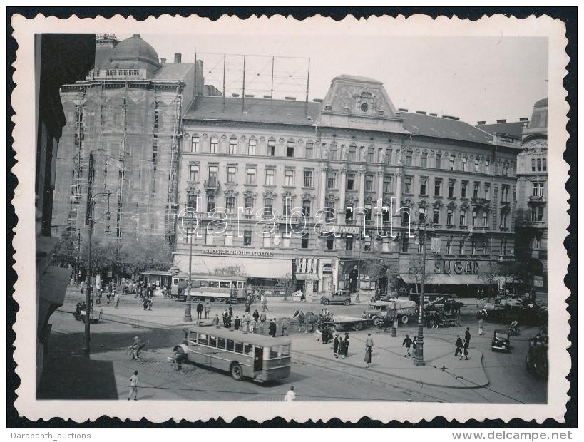Cca 1930 Budapest, Nyugati T&eacute;r Fot&oacute; 6x9 Cm - Autres & Non Classés