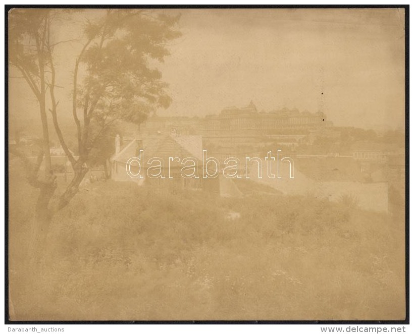 Cca 1900 Budapest, I  Tab&aacute;n, A FelsÅ‘hegy Utca FelÅ‘l N&eacute;zve. H&aacute;tt&eacute;rben A V&aacute;r..... - Autres & Non Classés